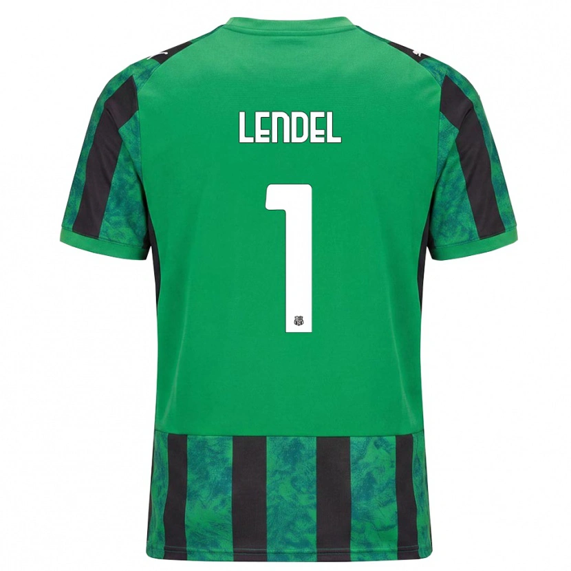 Danxen Heren Davide Lendel #1 Groen Zwart Wit Thuisshirt Thuistenue 2026/27 T-Shirt België