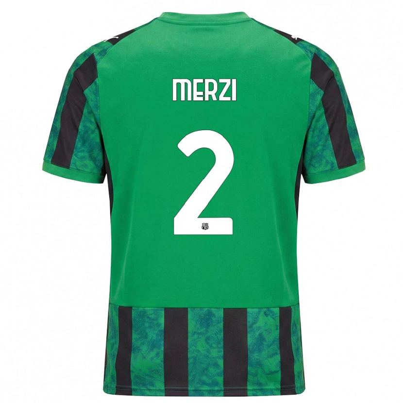 Danxen Heren Matteo Merzi #2 Groen Zwart Wit Thuisshirt Thuistenue 2026/27 T-Shirt België