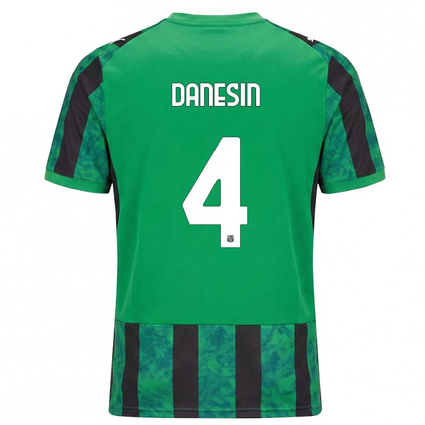 Danxen Heren Federico Danesin #4 Groen Zwart Wit Thuisshirt Thuistenue 2026/27 T-Shirt België