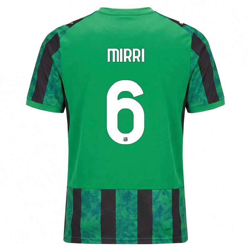 Danxen Heren Mattia Mirri #6 Groen Zwart Wit Thuisshirt Thuistenue 2026/27 T-Shirt België