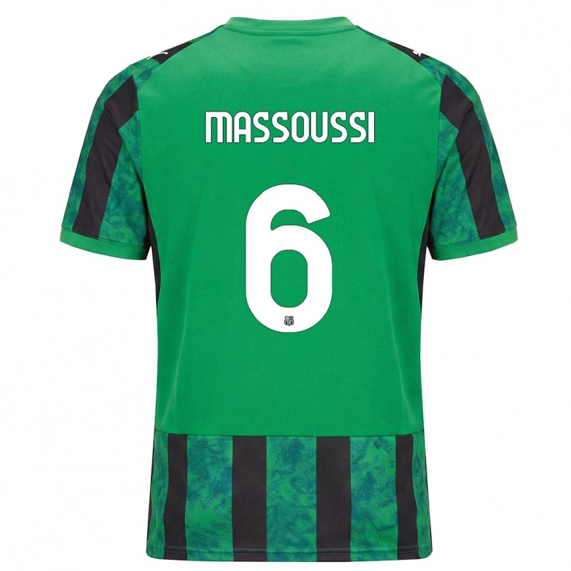 Danxen Heren Zaid Massoussi #6 Groen Zwart Wit Thuisshirt Thuistenue 2026/27 T-Shirt België