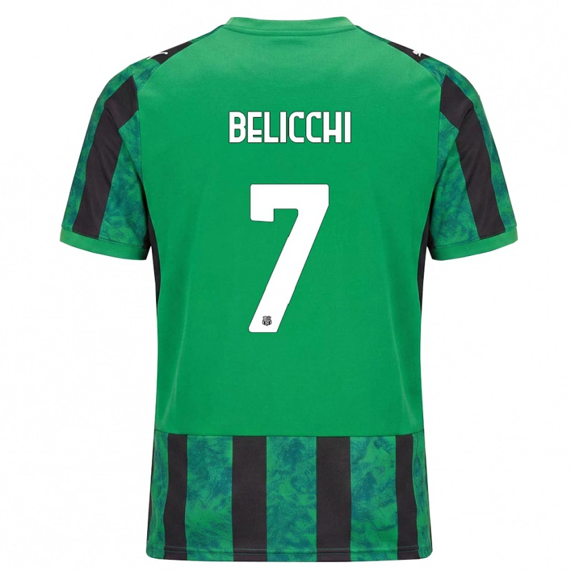 Danxen Heren Gianmarco Belicchi #7 Groen Zwart Wit Thuisshirt Thuistenue 2026/27 T-Shirt België