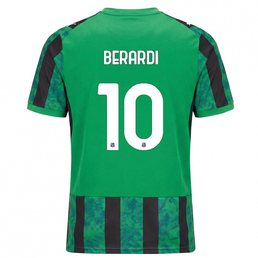 Danxen Heren Domenico Berardi #10 Groen Zwart Wit Thuisshirt Thuistenue 2026/27 T-Shirt België