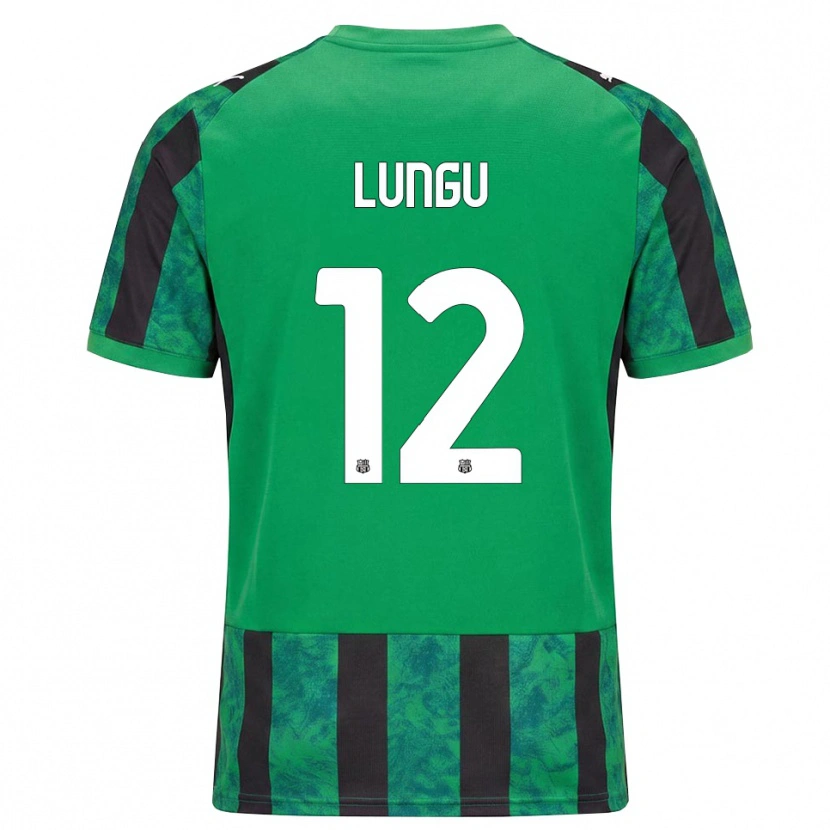 Danxen Heren Luca Lungu #12 Groen Zwart Wit Thuisshirt Thuistenue 2026/27 T-Shirt België