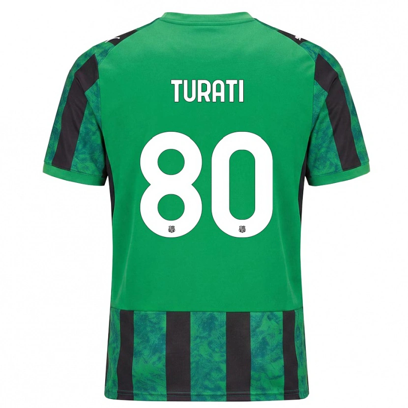 Danxen Heren Stefano Turati #80 Groen Zwart Wit Thuisshirt Thuistenue 2026/27 T-Shirt België