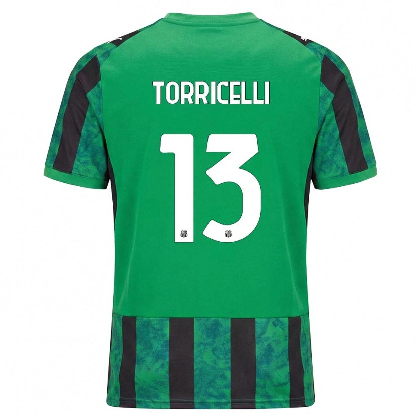 Danxen Heren Marco Torricelli #13 Groen Zwart Wit Thuisshirt Thuistenue 2026/27 T-Shirt België