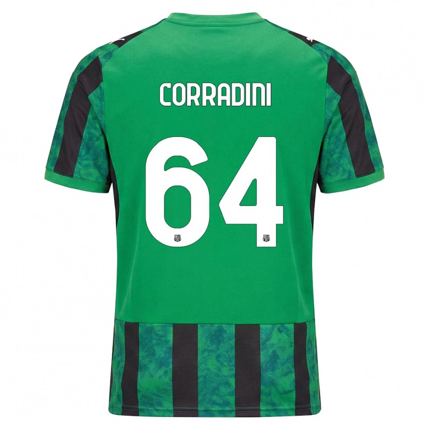 Danxen Heren Francesco Corradini #64 Groen Zwart Wit Thuisshirt Thuistenue 2026/27 T-Shirt België