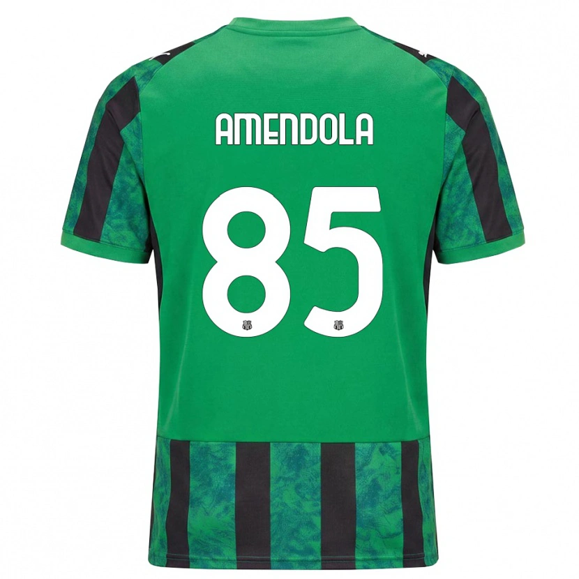 Danxen Heren Catello Amendola #85 Groen Zwart Wit Thuisshirt Thuistenue 2026/27 T-Shirt België