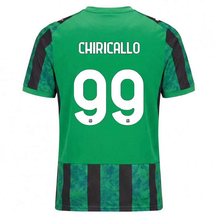Danxen Heren Giovanni Chiricallo #99 Groen Zwart Wit Thuisshirt Thuistenue 2026/27 T-Shirt België