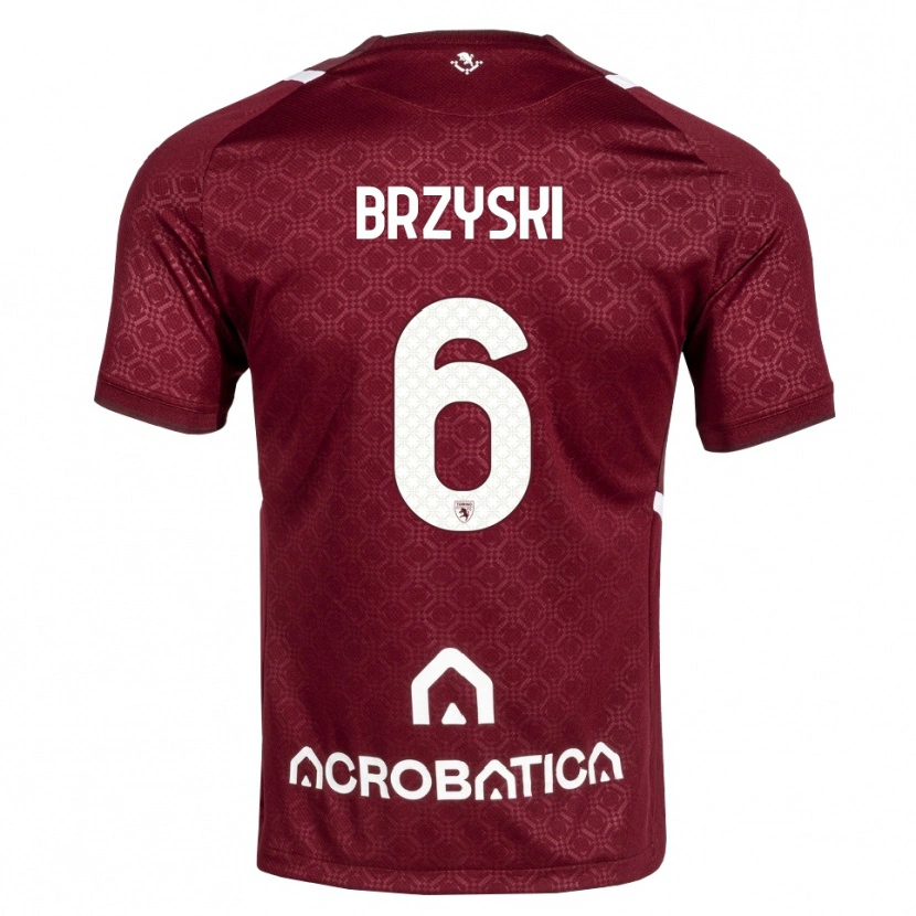 Danxen Heren Igor Brzyski #6 Bordeauxrood Wit Thuisshirt Thuistenue 2026/27 T-Shirt België