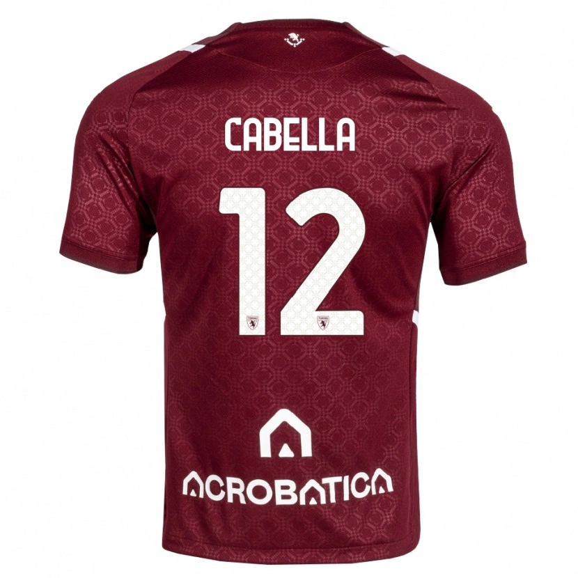 Danxen Heren Matteo Cabella #12 Bordeauxrood Wit Thuisshirt Thuistenue 2026/27 T-Shirt België