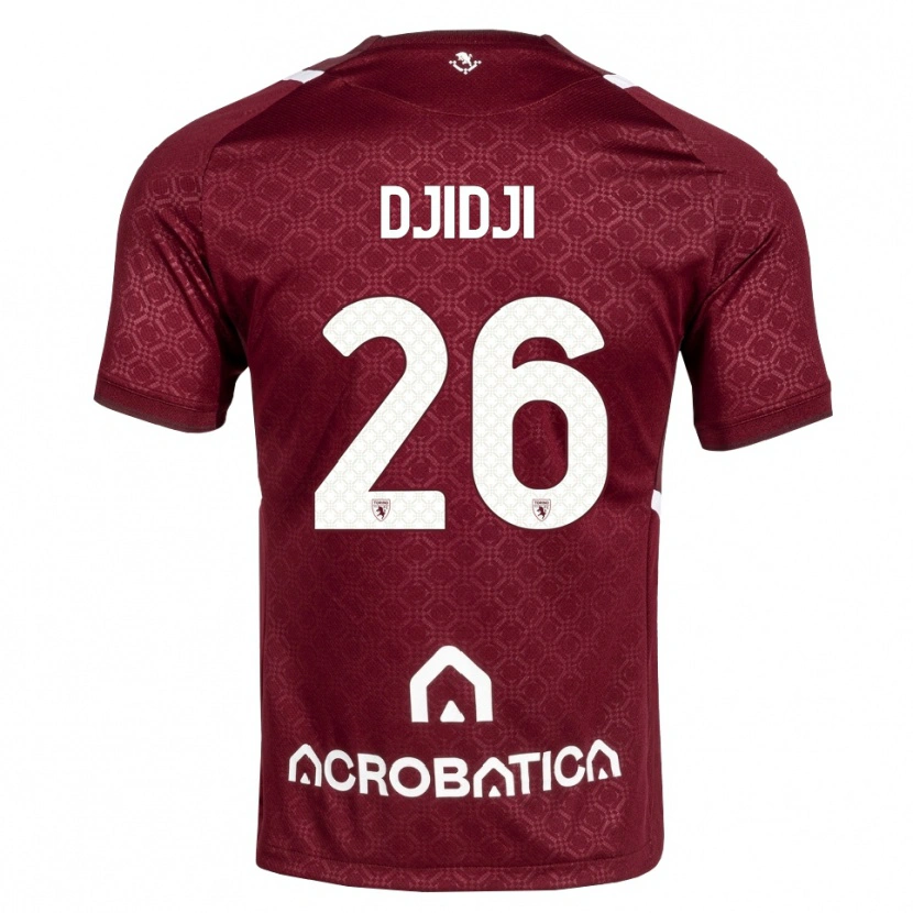 Danxen Heren Koffi Djidji #26 Bordeauxrood Wit Thuisshirt Thuistenue 2026/27 T-Shirt België