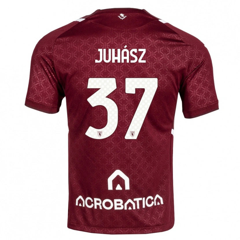 Danxen Heren Martin Juhász #37 Bordeauxrood Wit Thuisshirt Thuistenue 2026/27 T-Shirt België