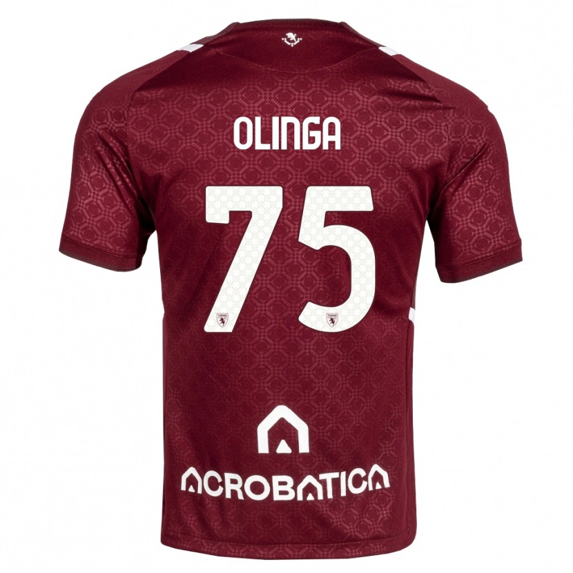 Danxen Heren Kenny Liema Olinga #75 Bordeauxrood Wit Thuisshirt Thuistenue 2026/27 T-Shirt België