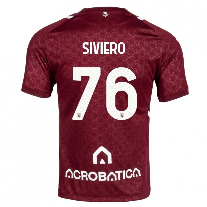 Danxen Heren Lapo Siviero #76 Bordeauxrood Wit Thuisshirt Thuistenue 2026/27 T-Shirt België