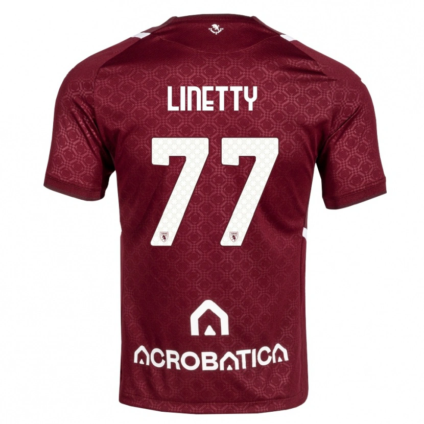 Danxen Heren Karol Linetty #77 Bordeauxrood Wit Thuisshirt Thuistenue 2026/27 T-Shirt België