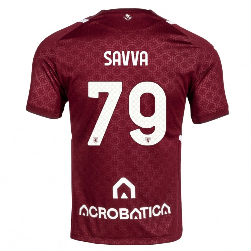 Danxen Heren Zanos Savva #79 Bordeauxrood Wit Thuisshirt Thuistenue 2026/27 T-Shirt België