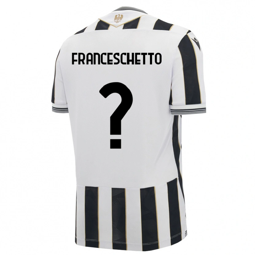 Danxen Heren Mattia Franceschetto #0 Zwart Wit Roze Thuisshirt Thuistenue 2026/27 T-Shirt België