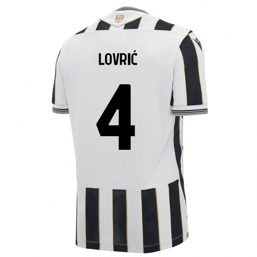Danxen Heren Sandi Lovrić #4 Zwart Wit Roze Thuisshirt Thuistenue 2026/27 T-Shirt België