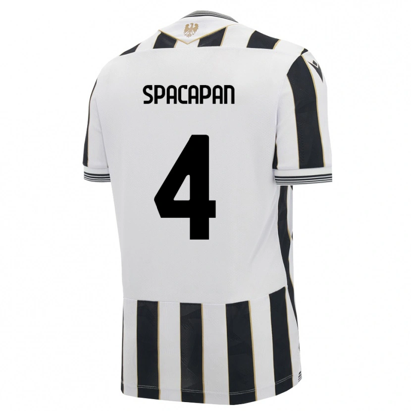 Danxen Heren Luka Spacapan #4 Zwart Wit Roze Thuisshirt Thuistenue 2026/27 T-Shirt België