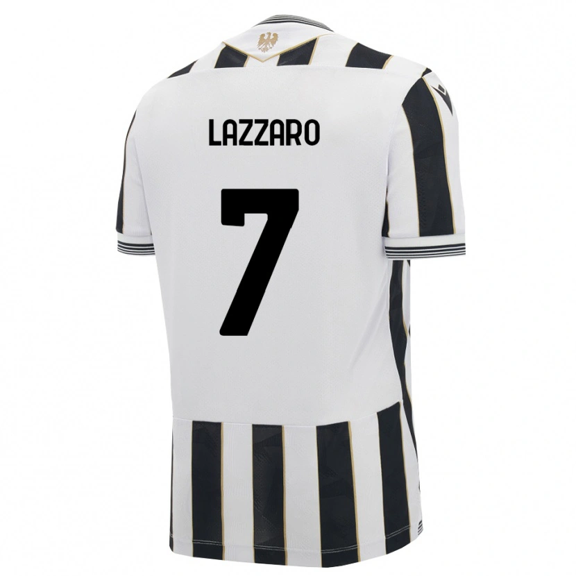 Danxen Heren Davide Lazzaro #7 Zwart Wit Roze Thuisshirt Thuistenue 2026/27 T-Shirt België