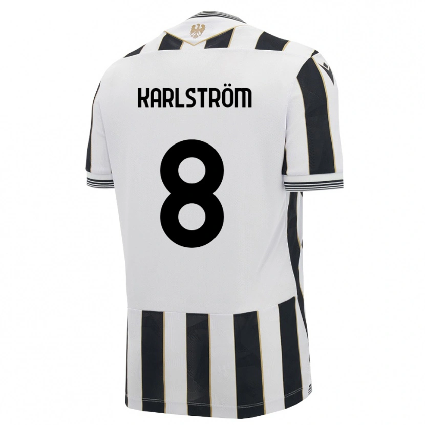 Danxen Heren Jesper Karlström #8 Zwart Wit Roze Thuisshirt Thuistenue 2026/27 T-Shirt België