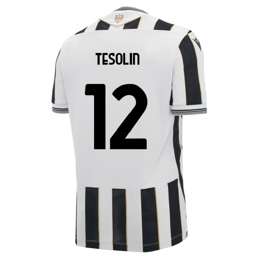 Danxen Heren Matteo Tesolin #12 Zwart Wit Roze Thuisshirt Thuistenue 2026/27 T-Shirt België