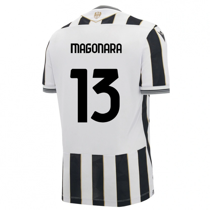 Danxen Heren Matteo Magonara #13 Zwart Wit Roze Thuisshirt Thuistenue 2026/27 T-Shirt België
