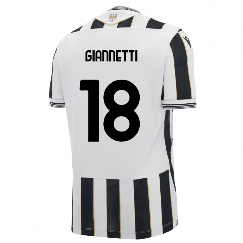 Danxen Heren Lautaro Giannetti #18 Zwart Wit Roze Thuisshirt Thuistenue 2026/27 T-Shirt België
