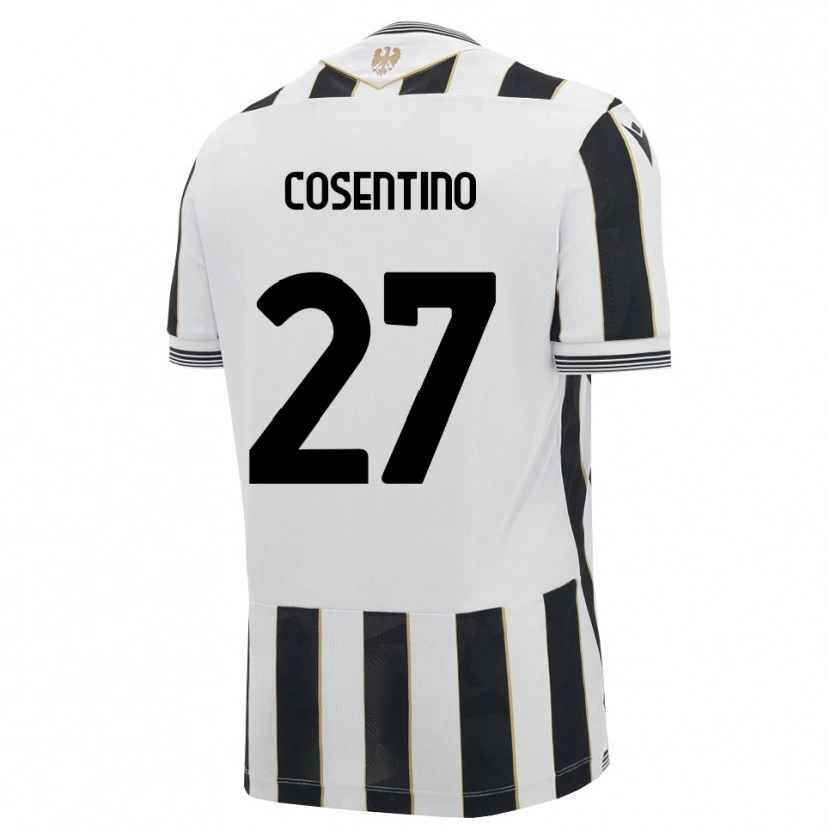 Danxen Heren Sergio Cosentino #27 Zwart Wit Roze Thuisshirt Thuistenue 2026/27 T-Shirt België