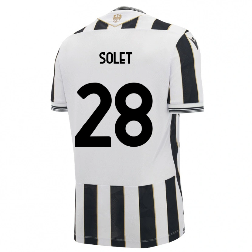 Danxen Heren Oumar Solet #28 Zwart Wit Roze Thuisshirt Thuistenue 2026/27 T-Shirt België
