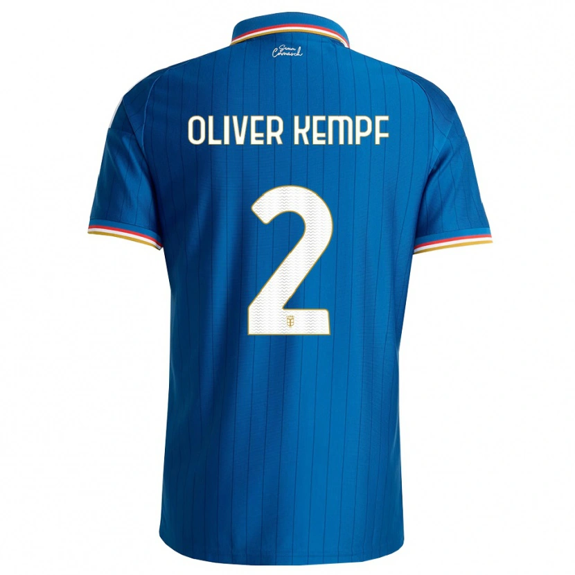 Danxen Heren Marc Oliver Kempf #2 Blauw Wit Rood Thuisshirt Thuistenue 2026/27 T-Shirt België