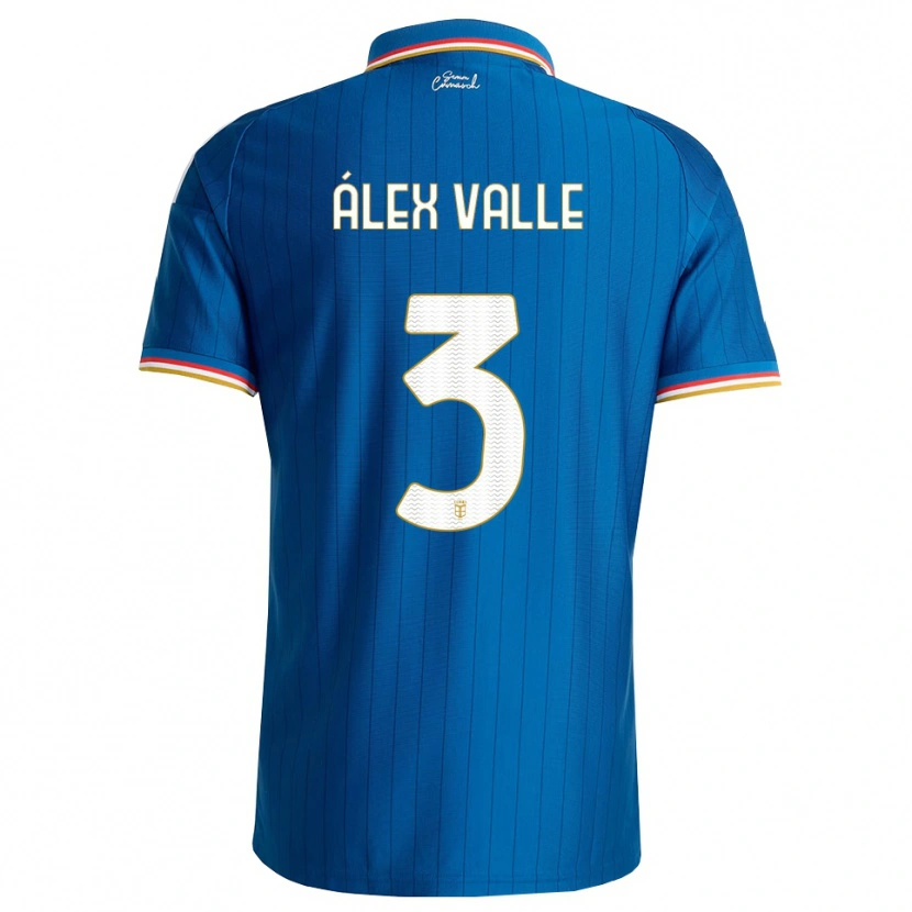 Danxen Heren Álex Valle #3 Blauw Wit Rood Thuisshirt Thuistenue 2026/27 T-Shirt België