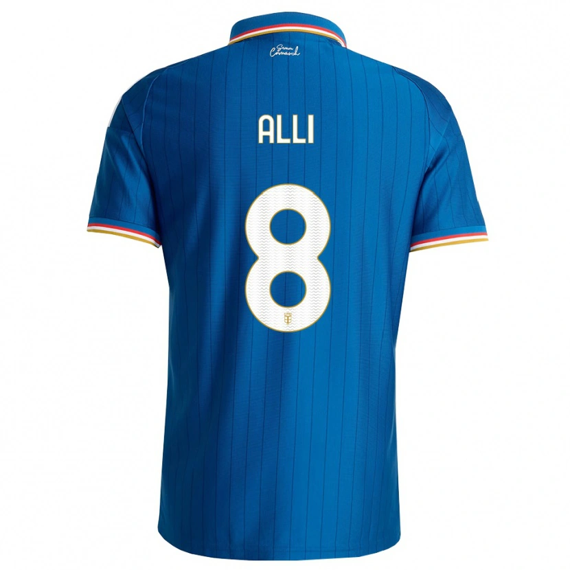 Danxen Heren Dele Alli #8 Blauw Wit Rood Thuisshirt Thuistenue 2026/27 T-Shirt België