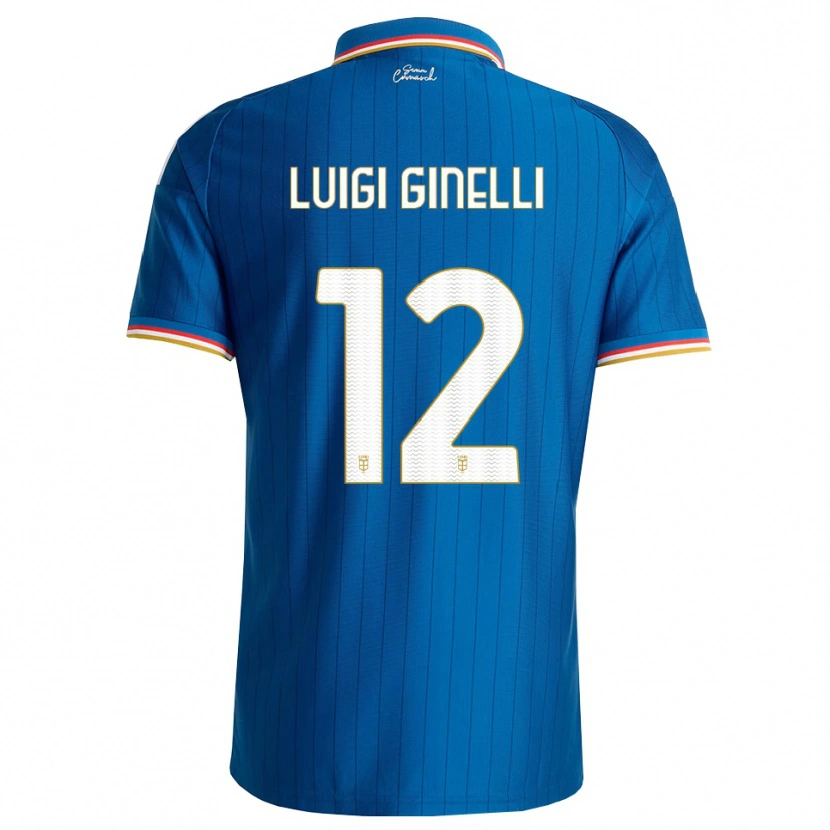 Danxen Heren Lorenzo Luigi Ginelli #12 Blauw Wit Rood Thuisshirt Thuistenue 2026/27 T-Shirt België