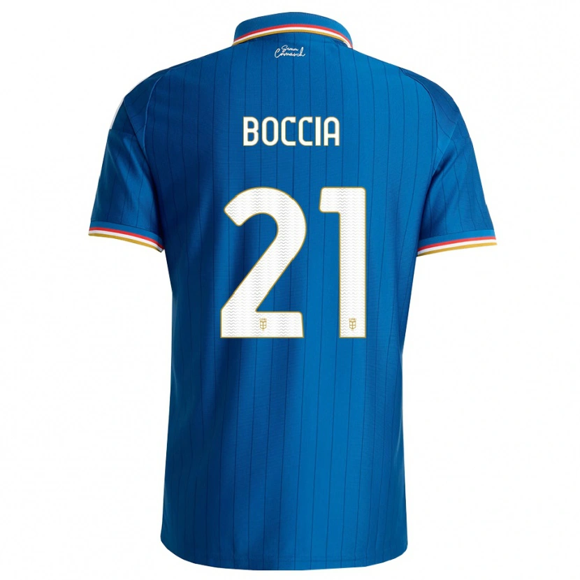Danxen Heren Thomas Boccia #21 Blauw Wit Rood Thuisshirt Thuistenue 2026/27 T-Shirt België