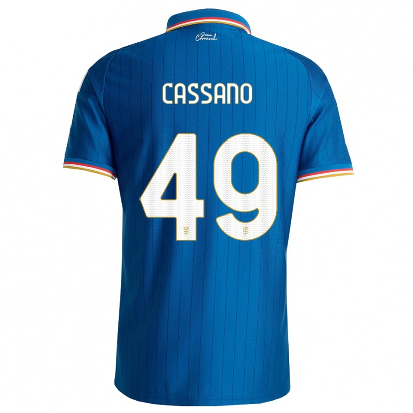 Danxen Heren Riccardo Cassano #49 Blauw Wit Rood Thuisshirt Thuistenue 2026/27 T-Shirt België