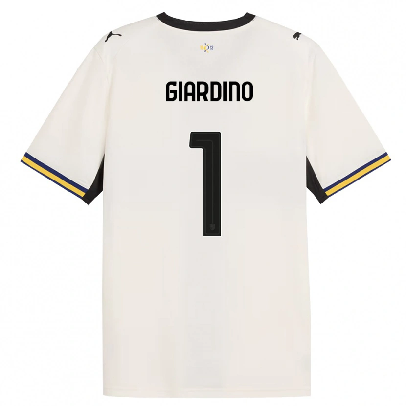 Danxen Heren Andrea Giardino #1 Off-White Zwart Geel Thuisshirt Thuistenue 2026/27 T-Shirt België