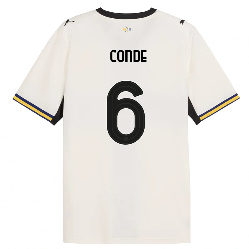 Danxen Heren Bernardo Conde #6 Off-White Zwart Geel Thuisshirt Thuistenue 2026/27 T-Shirt België