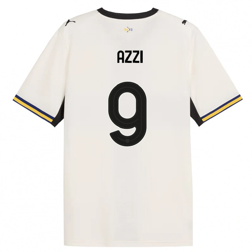 Danxen Heren Federico Azzi #9 Off-White Zwart Geel Thuisshirt Thuistenue 2026/27 T-Shirt België