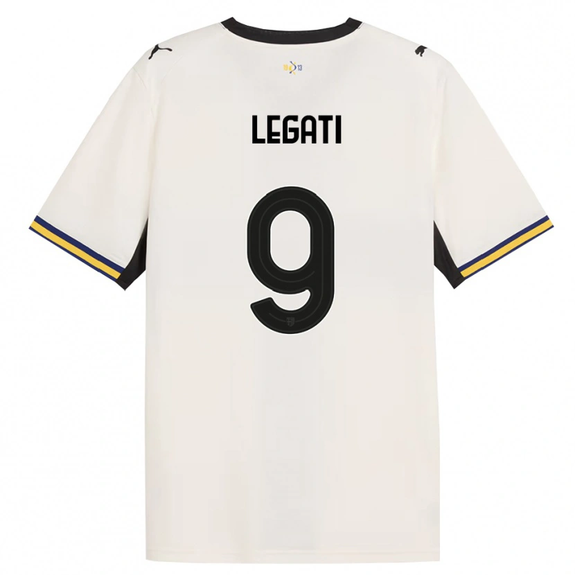 Danxen Heren Juri Legati #9 Off-White Zwart Geel Thuisshirt Thuistenue 2026/27 T-Shirt België