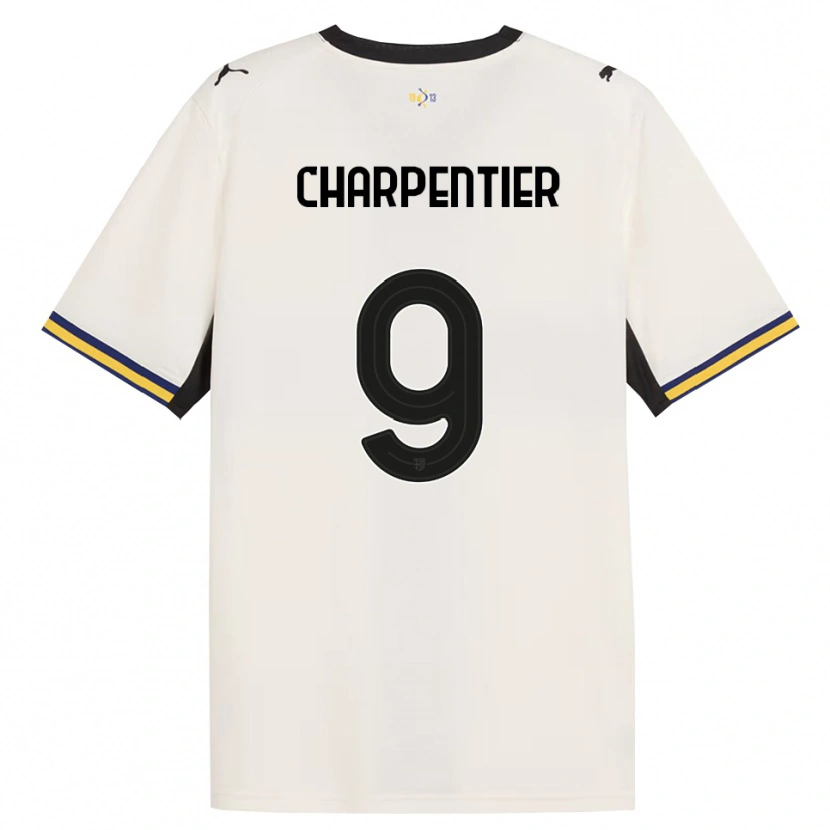 Danxen Heren Gabriel Charpentier #9 Off-White Zwart Geel Thuisshirt Thuistenue 2026/27 T-Shirt België