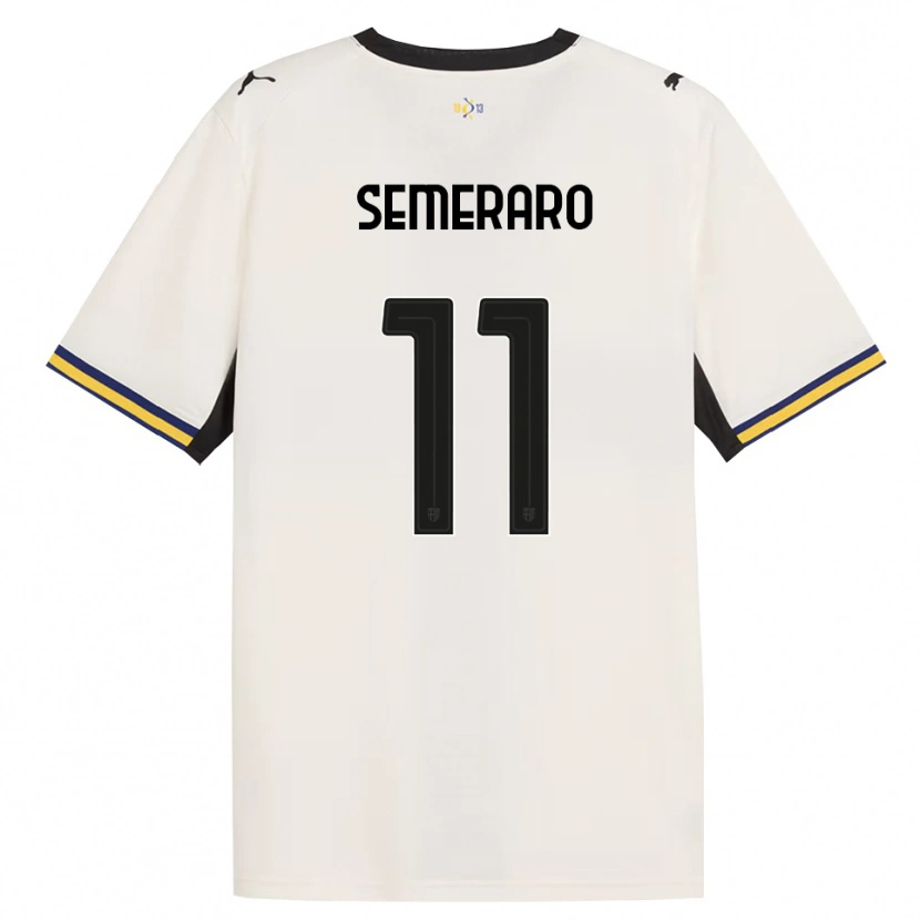Danxen Heren Riccardo Semeraro #11 Off-White Zwart Geel Thuisshirt Thuistenue 2026/27 T-Shirt België
