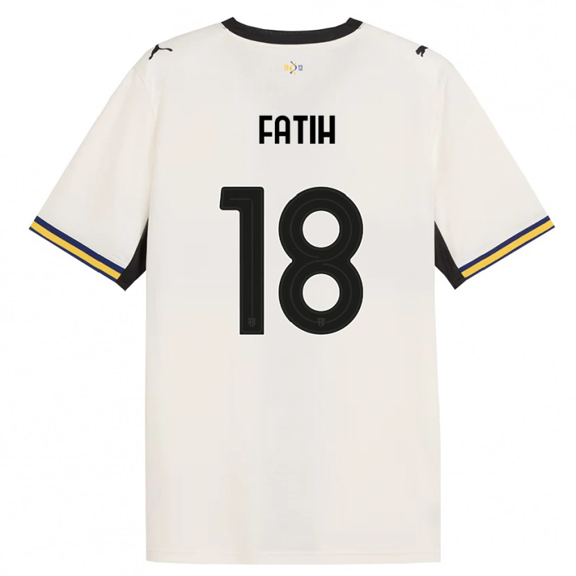 Danxen Heren Ilyas Fatih #18 Off-White Zwart Geel Thuisshirt Thuistenue 2026/27 T-Shirt België