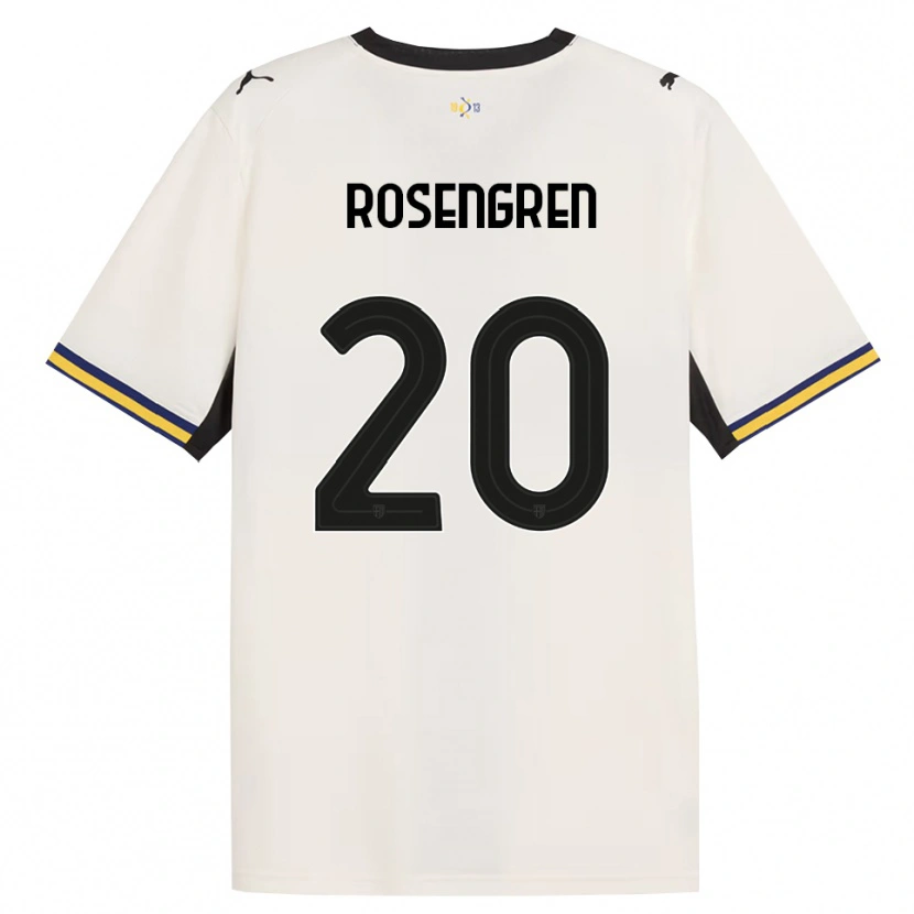 Danxen Heren Lukas Rosengren #20 Off-White Zwart Geel Thuisshirt Thuistenue 2026/27 T-Shirt België