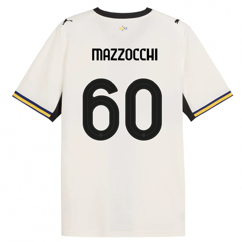 Danxen Heren Alessandro Mazzocchi #60 Off-White Zwart Geel Thuisshirt Thuistenue 2026/27 T-Shirt België