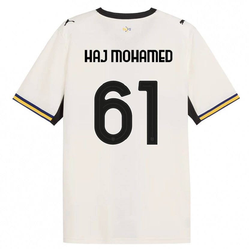 Danxen Heren Anas Haj Mohamed #61 Off-White Zwart Geel Thuisshirt Thuistenue 2026/27 T-Shirt België