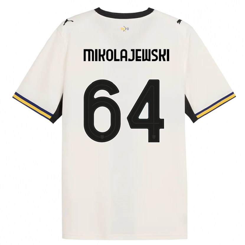 Danxen Heren Daniel Mikolajewski #64 Off-White Zwart Geel Thuisshirt Thuistenue 2026/27 T-Shirt België