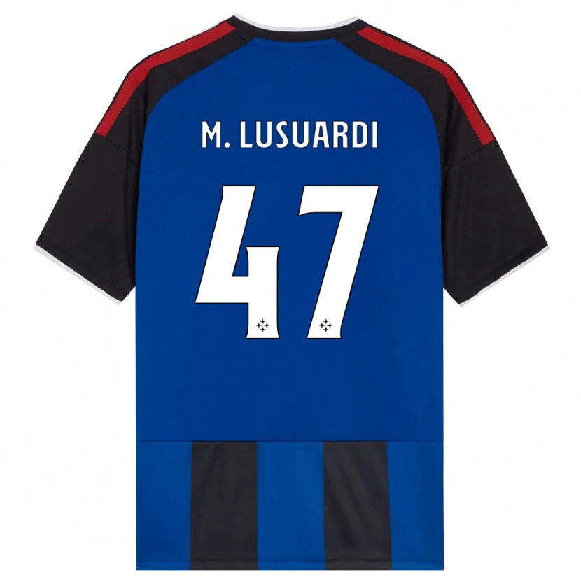 Danxen Heren Mateus Lusuardi #47 Zwart Rood Wit Blauw Thuisshirt Thuistenue 2026/27 T-Shirt België