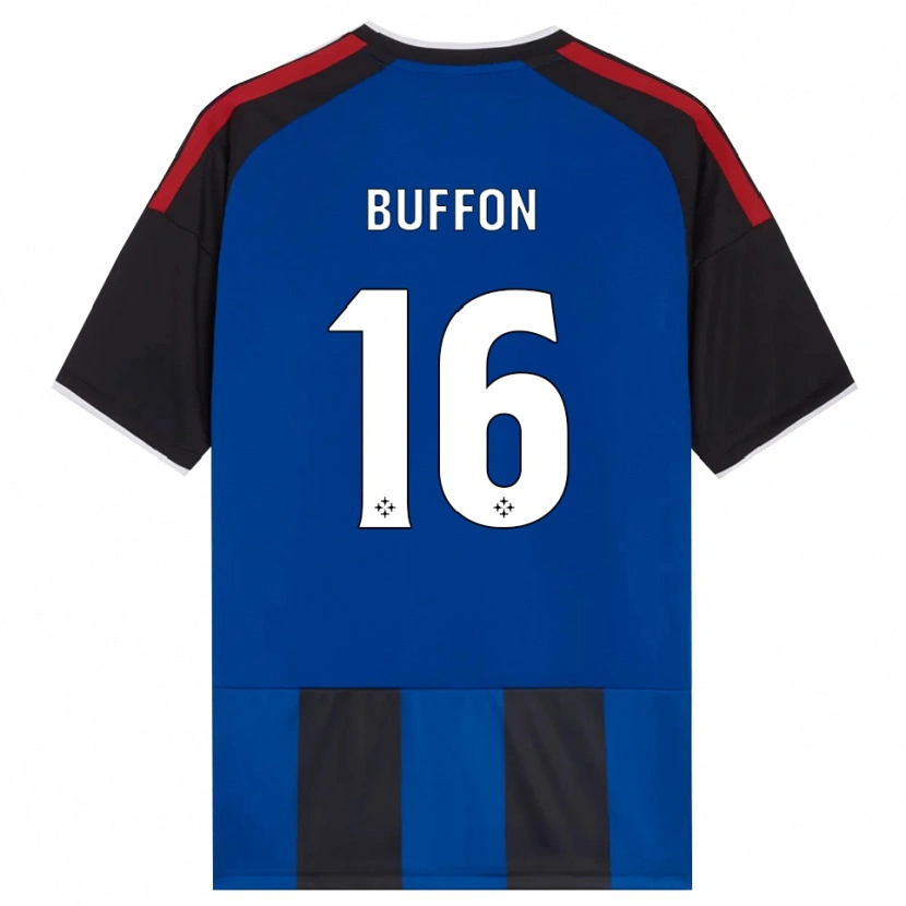 Danxen Heren Louis Buffon #16 Zwart Rood Wit Blauw Thuisshirt Thuistenue 2026/27 T-Shirt België
